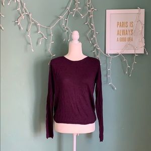 Maroon Extra Soft Long Sleeve Crew Neck Sweater